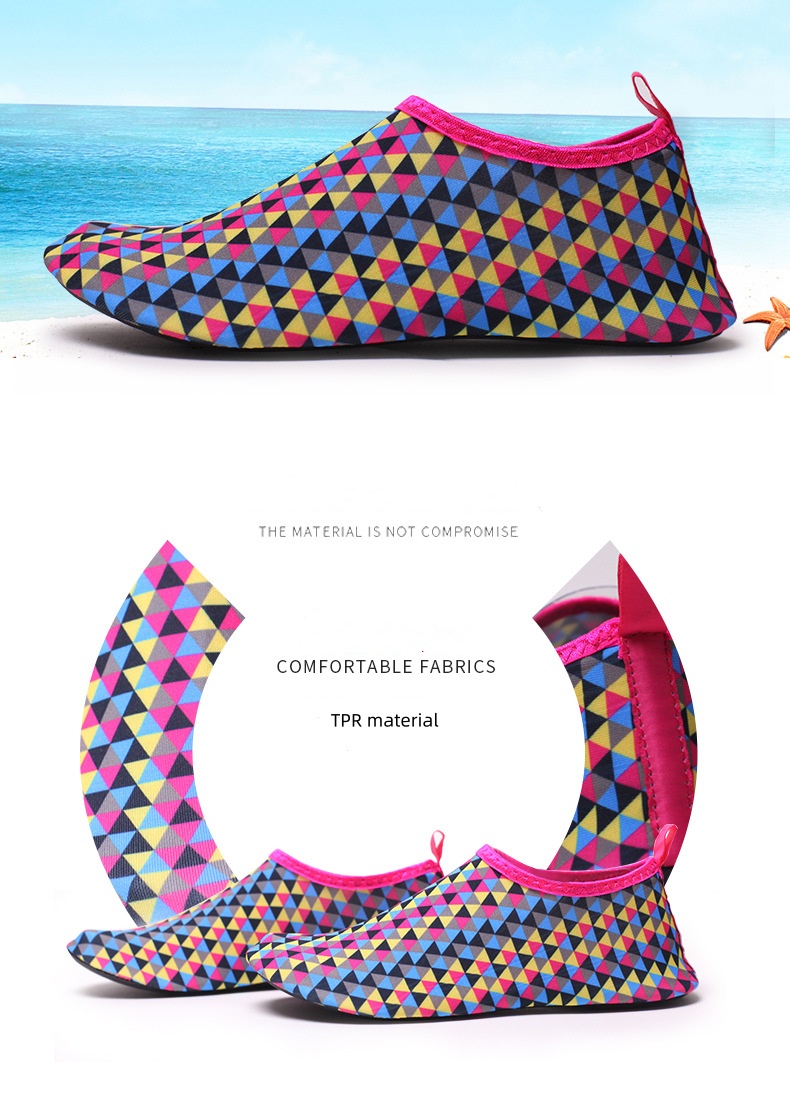 1 Pair Of Quick-Dry Beach Socks With Soft Sole For Snorkeling, Swimming, Boating, Hiking, Surfing - Breathable And Lightweight (Size May Run Small, Mind Order A Size Up)