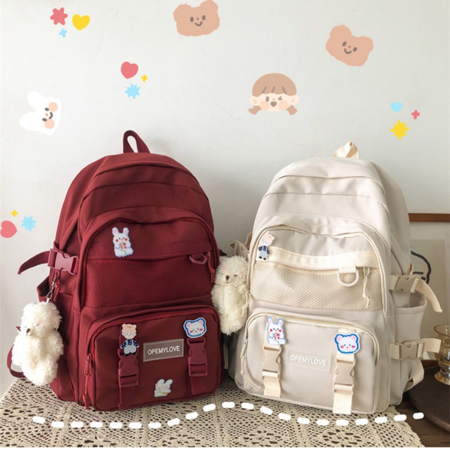 Multi-Functional Korean Style Backpack For Students And Travelers,Large Capacity School Backpack,Unisex,Tready Backpack,Bag For School,Bag School,School Bag,Portable,Laptop Compartment,Large Capacity,For Teen College Students,College,Middle School,High School,Outdoors,Travel,Outings,Elementary School,Office, Back To School Supplies