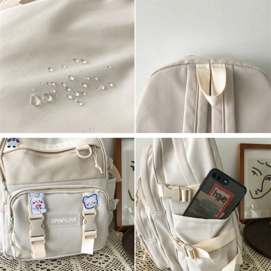 Multi-Functional Korean Style Backpack For Students And Travelers,Large Capacity School Backpack,Unisex,Tready Backpack,Bag For School,Bag School,School Bag,Portable,Laptop Compartment,Large Capacity,For Teen College Students,College,Middle School,High School,Outdoors,Travel,Outings,Elementary School,Office, Back To School Supplies