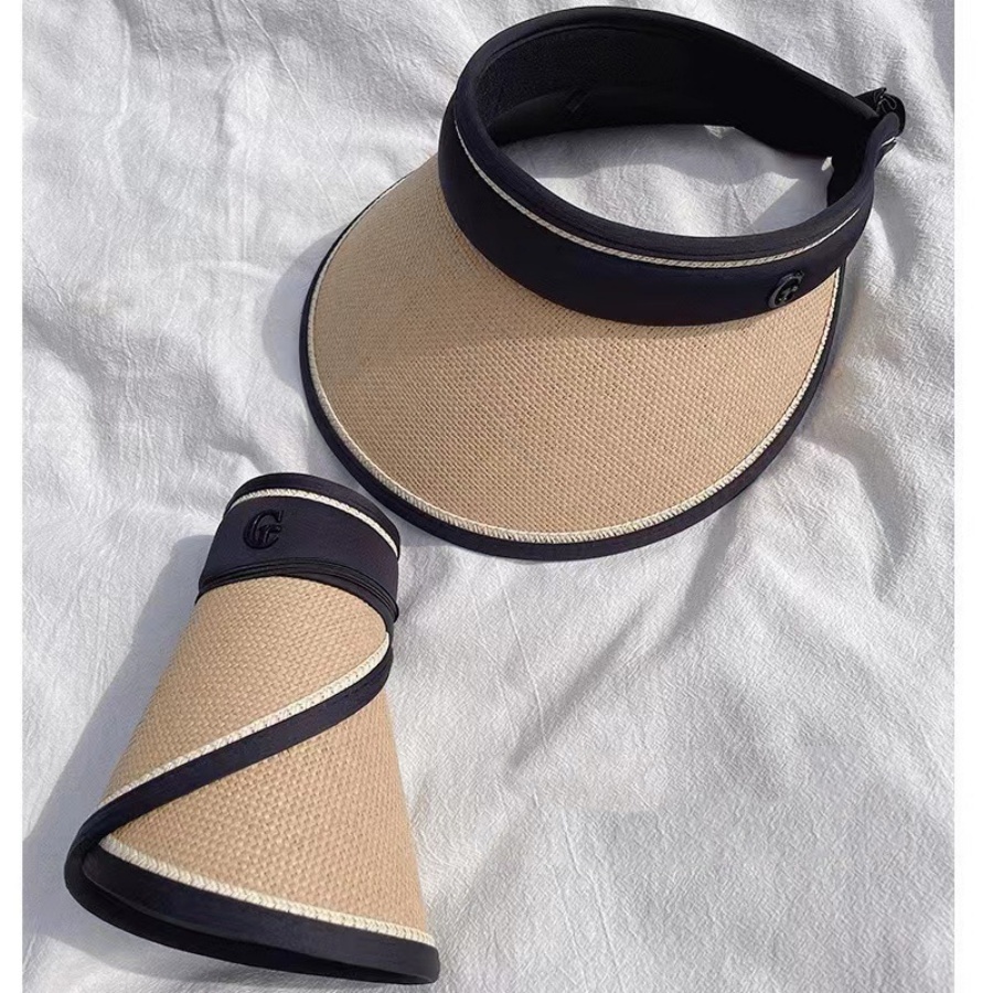 1pc Adjustable Women Multi-Color Mountaineering Outdoor Sun Hat Visor Cap, Spring/Summer Outdoor Sports Brimless Sun Hat UV Protection