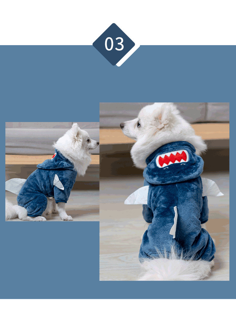 Autumn/Winter Clothes, Small Dog Floral Dinosaur Costume,Pet Jumpsuit, Winter Warm Flush Clothes Teddy Small Dog Puppy Bichon Pomeranian Kitten Autumn And Winter Clothes