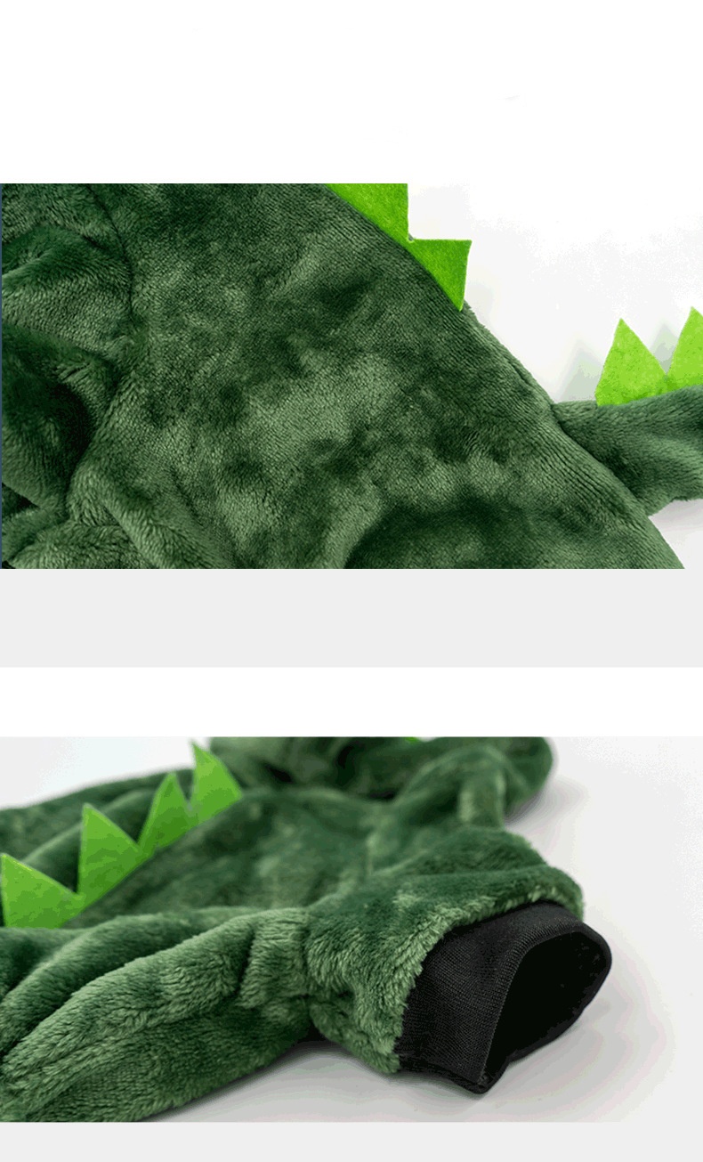 Autumn/Winter Clothes, Small Dog Floral Dinosaur Costume,Pet Jumpsuit, Winter Warm Flush Clothes Teddy Small Dog Puppy Bichon Pomeranian Kitten Autumn And Winter Clothes