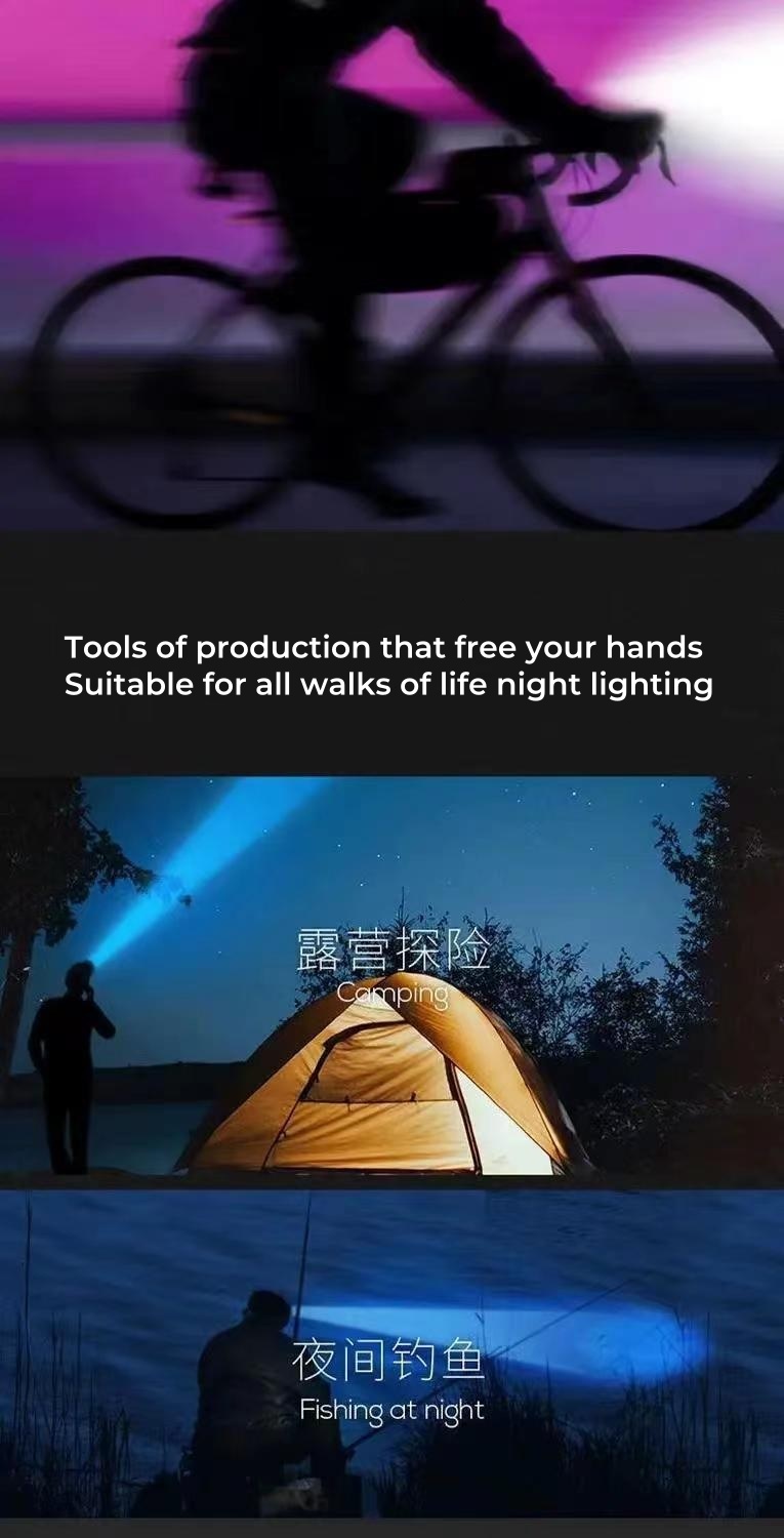 1PC 5 LED Headlamp Rechargeable Strong Light Headlight Camping Adventure Fishing Head Light Flashlight，1PC Waterproof Rechargeable Headlamp With 5 Ultra-Bright LED Lights, 4 Lighting Modes, Built-In 18650 Lithium Battery, Strong Light Flashlight For Fishing, Night Riding, Long-Range Ultra-Bright LED Mining Flashlight For Home Use, Adjustable Head Circumference, Very Suitable Camping, Hiking And Fishing