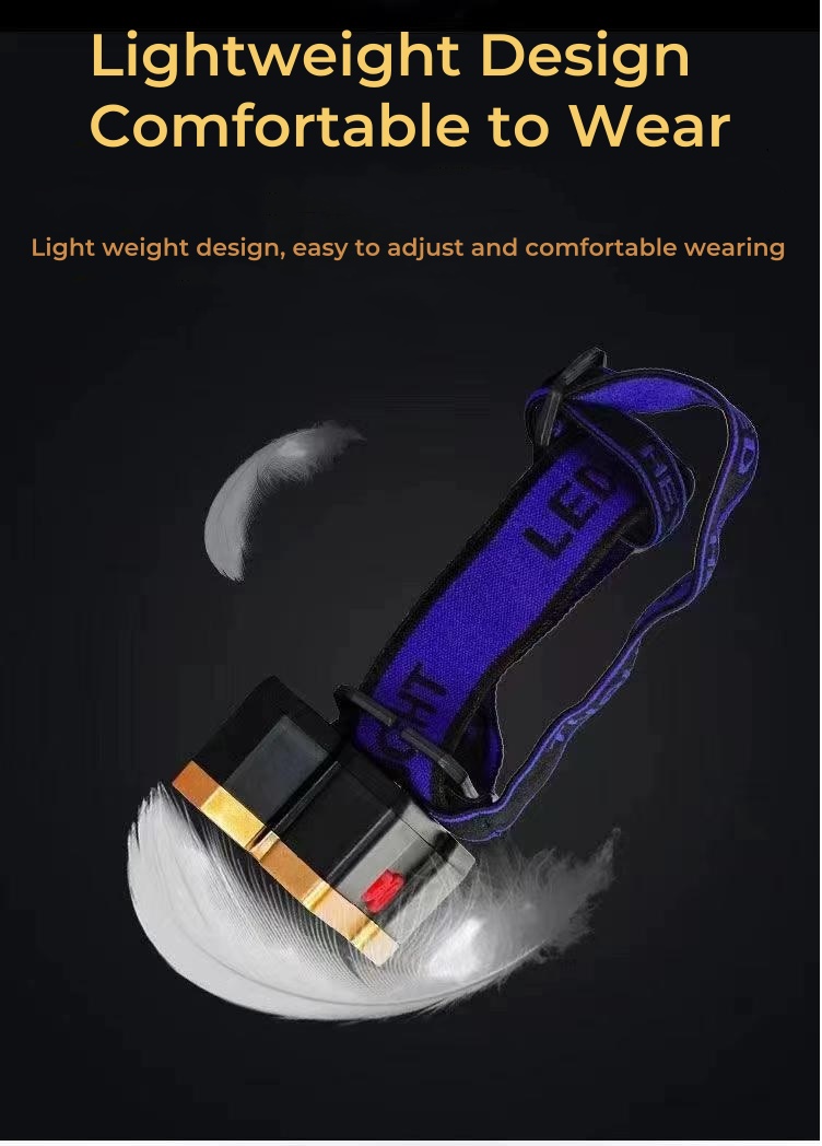 1PC 5 LED Headlamp Rechargeable Strong Light Headlight Camping Adventure Fishing Head Light Flashlight，1PC Waterproof Rechargeable Headlamp With 5 Ultra-Bright LED Lights, 4 Lighting Modes, Built-In 18650 Lithium Battery, Strong Light Flashlight For Fishing, Night Riding, Long-Range Ultra-Bright LED Mining Flashlight For Home Use, Adjustable Head Circumference, Very Suitable Camping, Hiking And Fishing