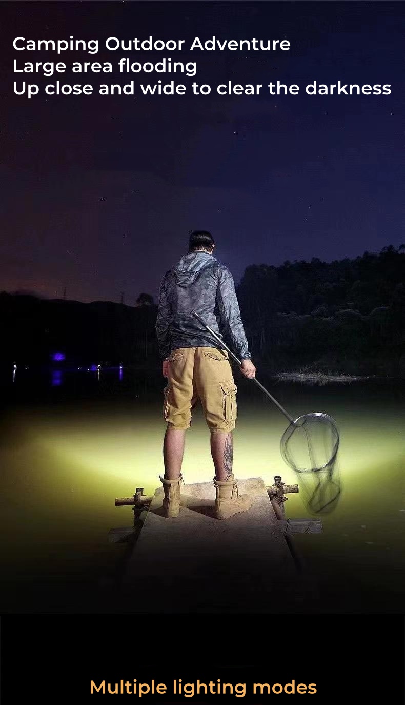 1PC 5 LED Headlamp Rechargeable Strong Light Headlight Camping Adventure Fishing Head Light Flashlight，1PC Waterproof Rechargeable Headlamp With 5 Ultra-Bright LED Lights, 4 Lighting Modes, Built-In 18650 Lithium Battery, Strong Light Flashlight For Fishing, Night Riding, Long-Range Ultra-Bright LED Mining Flashlight For Home Use, Adjustable Head Circumference, Very Suitable Camping, Hiking And Fishing