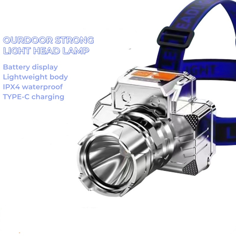 Strong head light long life induction LED outdoor fishing special charging super bright headlight wear waterproof headlight,Inductive headlights Outdoor riding lights USB charging night running lights LED strong head lights night fishing lights