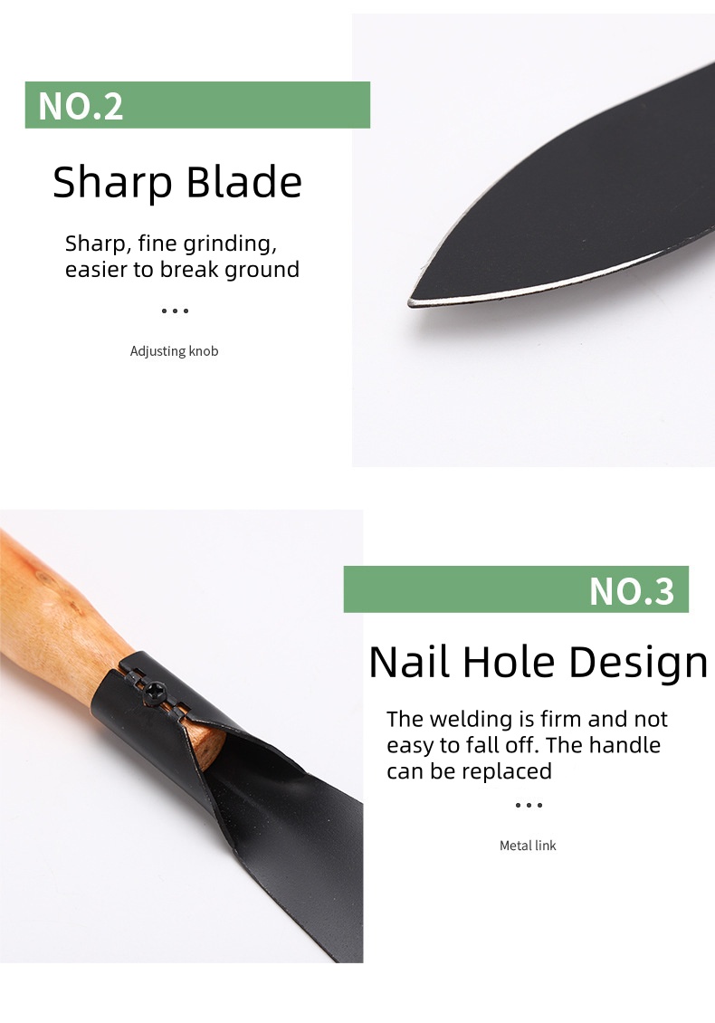 Gardening spatula digging wild vegetable spatula garlic flower growing tool for driving the sea tool