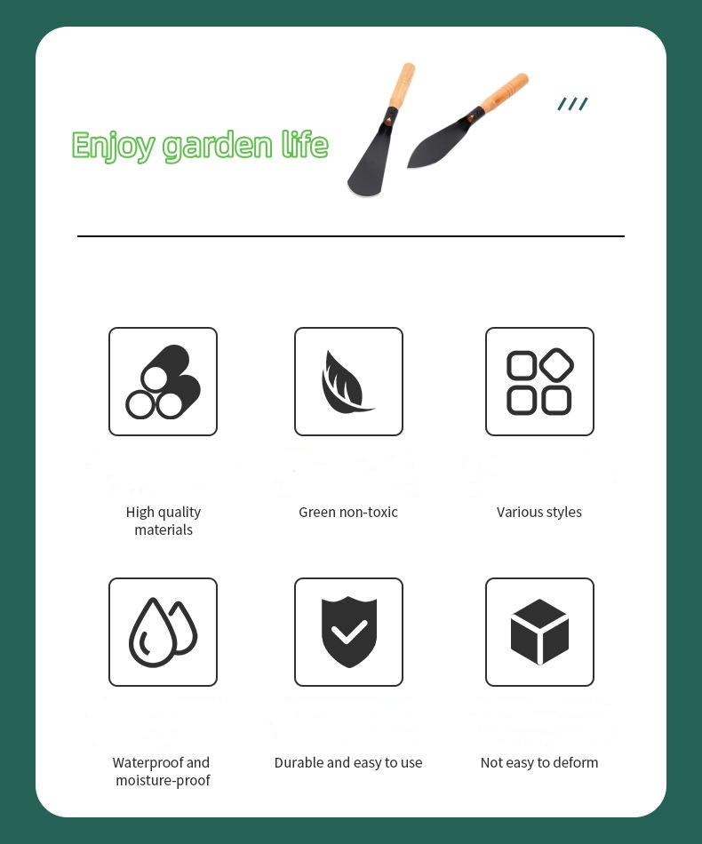 Gardening spatula digging wild vegetable spatula garlic flower growing tool for driving the sea tool