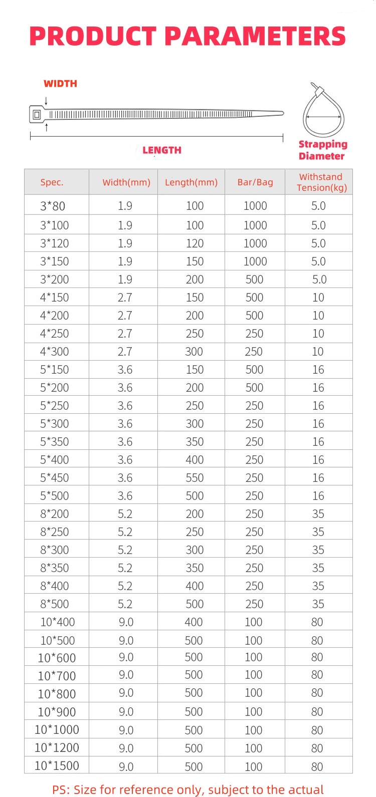 100 pcs A Set Of Gardening Strapping,Zip Ties, Plastic Winding, Plant-Fixing, Portable Gardening Cables, Gardening And Lawn Care