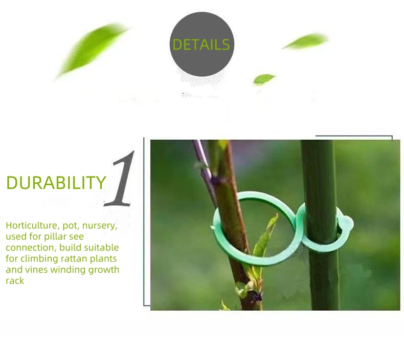 20pcs/50pcs/100pcs Multi-Purpose Gardening Zigzag Buckle For Fixing Vines Plants Stems And Supports Garden Tools Zigzag Buckle