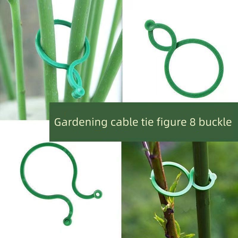 20pcs/50pcs/100pcs Multi-Purpose Gardening Zigzag Buckle For Fixing Vines Plants Stems And Supports Garden Tools Zigzag Buckle