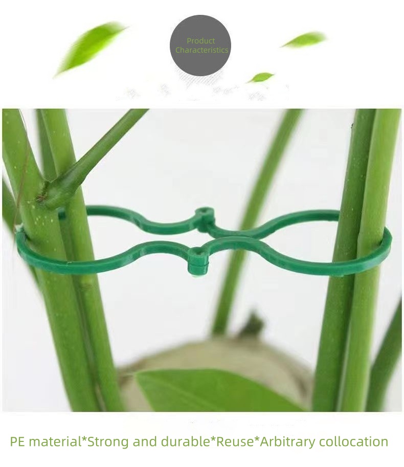 20pcs/50pcs/100pcs Multi-Purpose Gardening Zigzag Buckle For Fixing Vines Plants Stems And Supports Garden Tools Zigzag Buckle