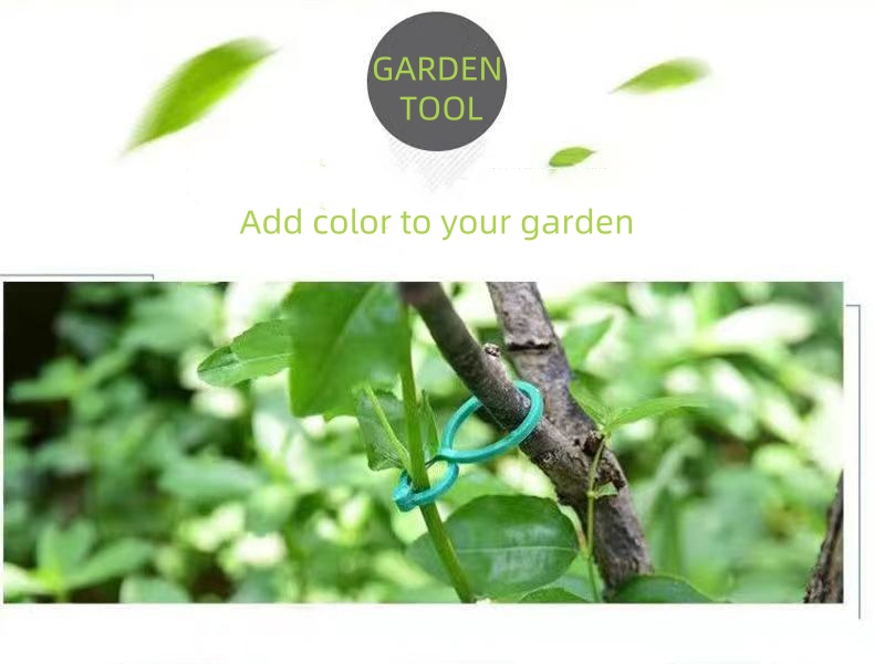 20pcs/50pcs/100pcs Multi-Purpose Gardening Zigzag Buckle For Fixing Vines Plants Stems And Supports Garden Tools Zigzag Buckle