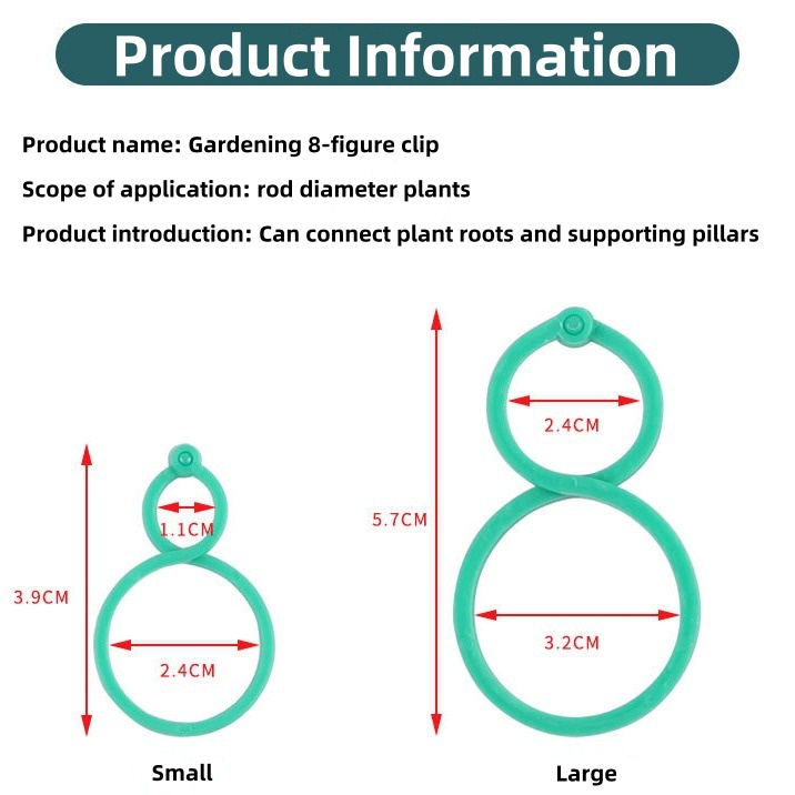 20pcs/50pcs/100pcs Multi-Purpose Gardening Zigzag Buckle For Fixing Vines Plants Stems And Supports Garden Tools Zigzag Buckle